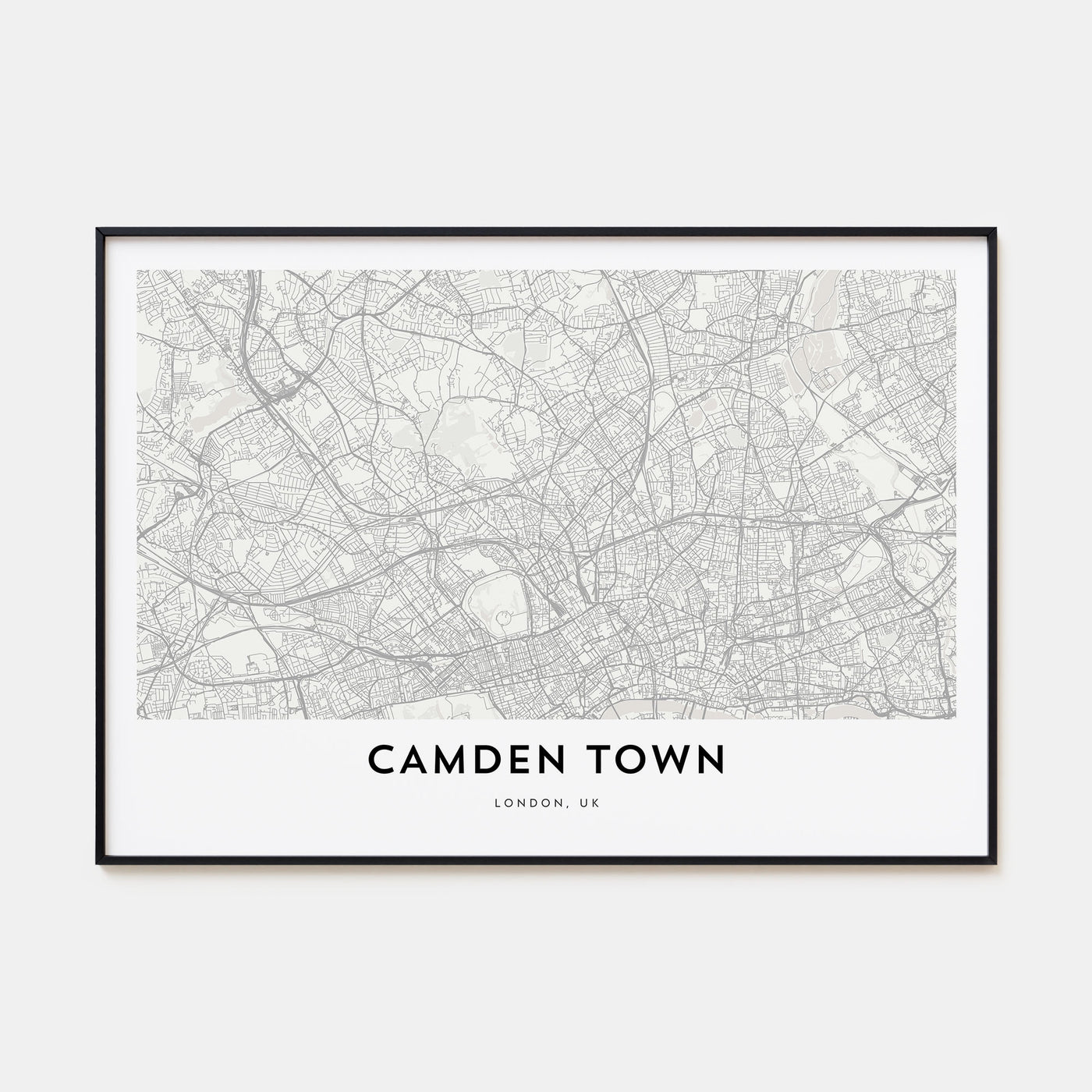 Camden Town Map Landscape Poster