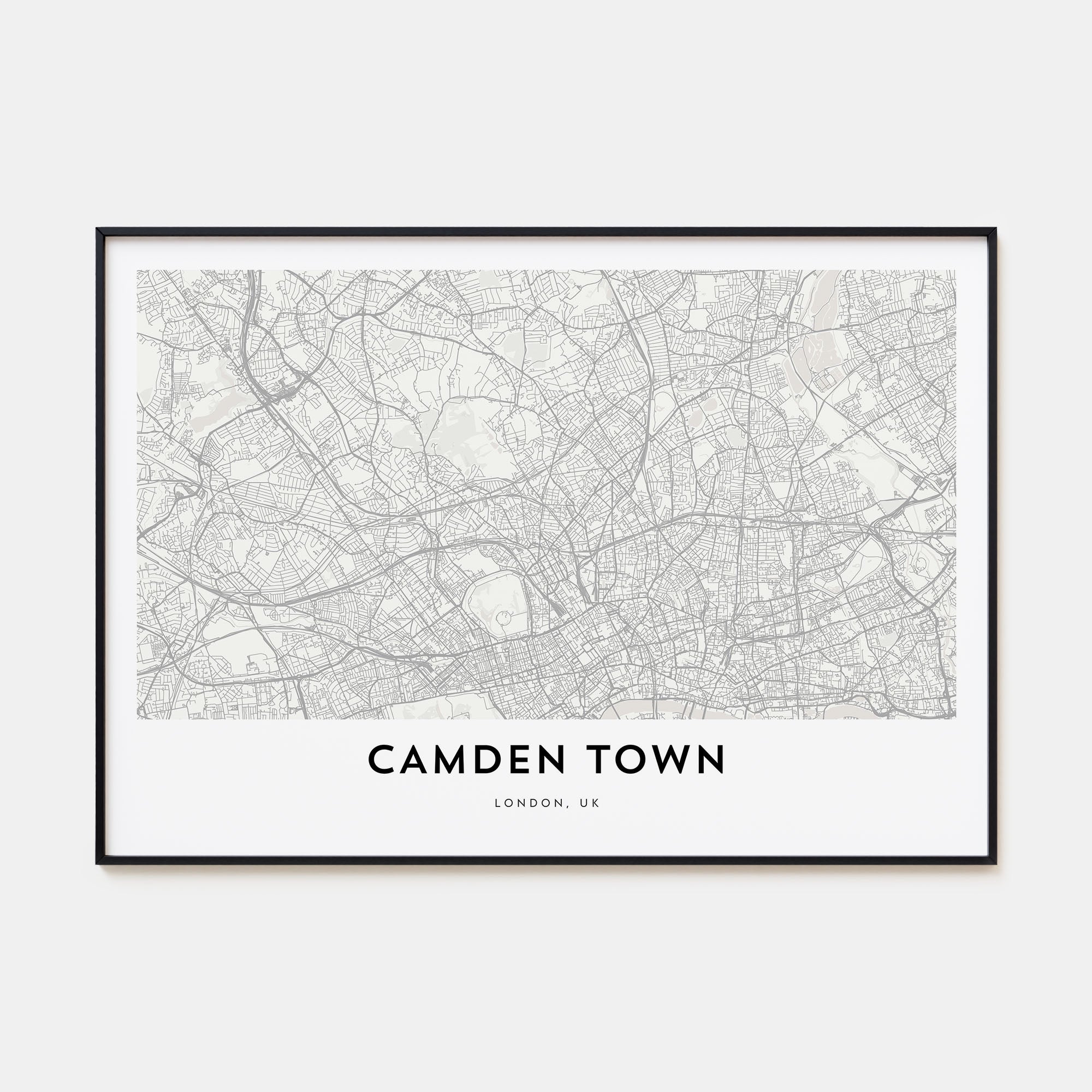 Camden Town Map Landscape Poster