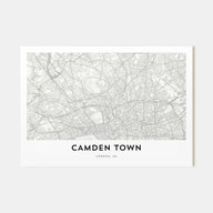 Camden Town Map Landscape Poster