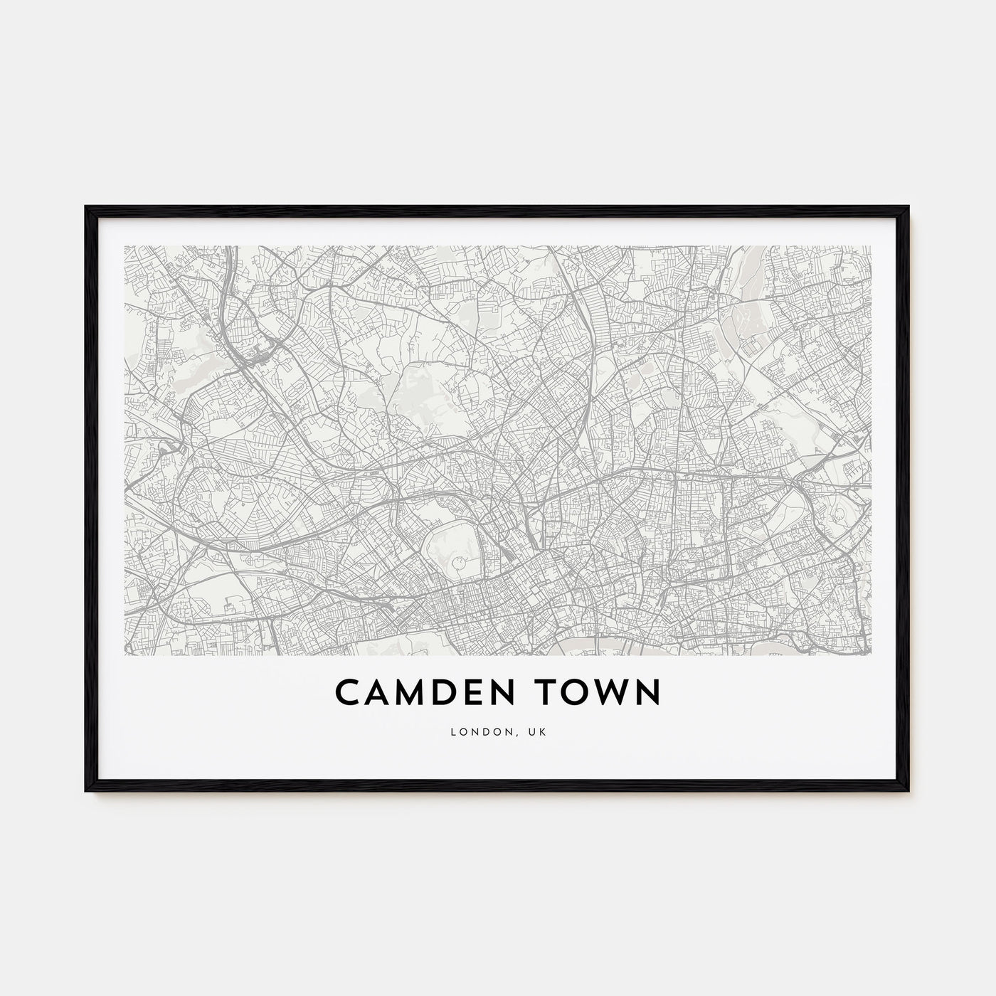 Camden Town Map Landscape Poster