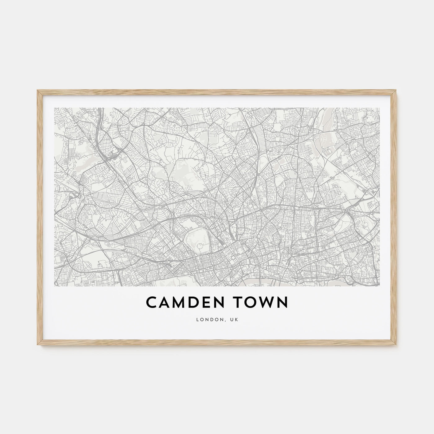 Camden Town Map Landscape Poster