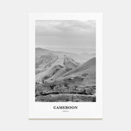 Cameroon Portrait B&W Poster