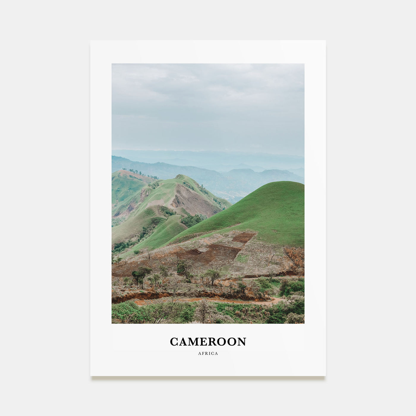 Cameroon Portrait Color Poster