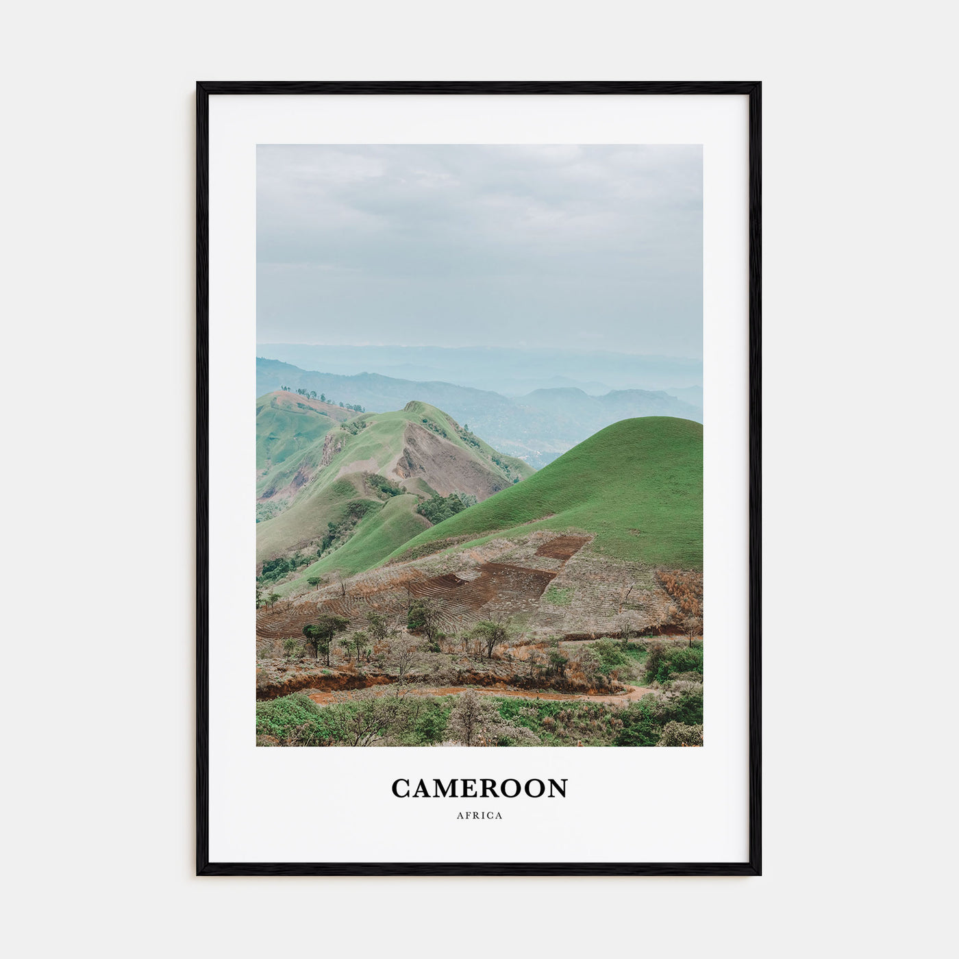 Cameroon Portrait Color Poster