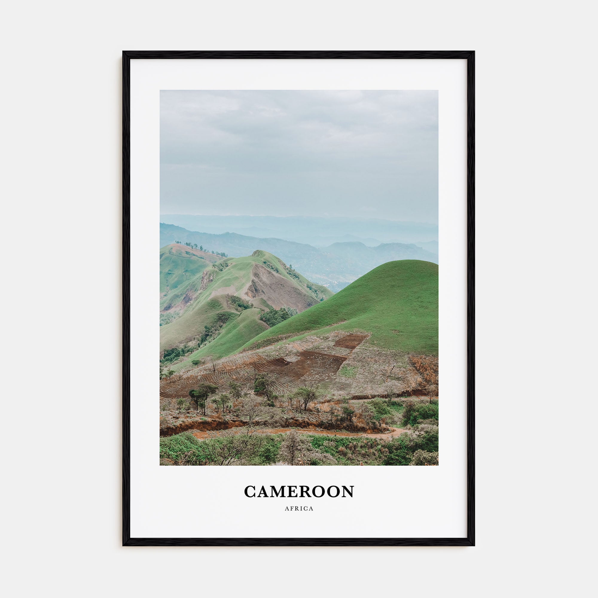 Cameroon Portrait Color Poster