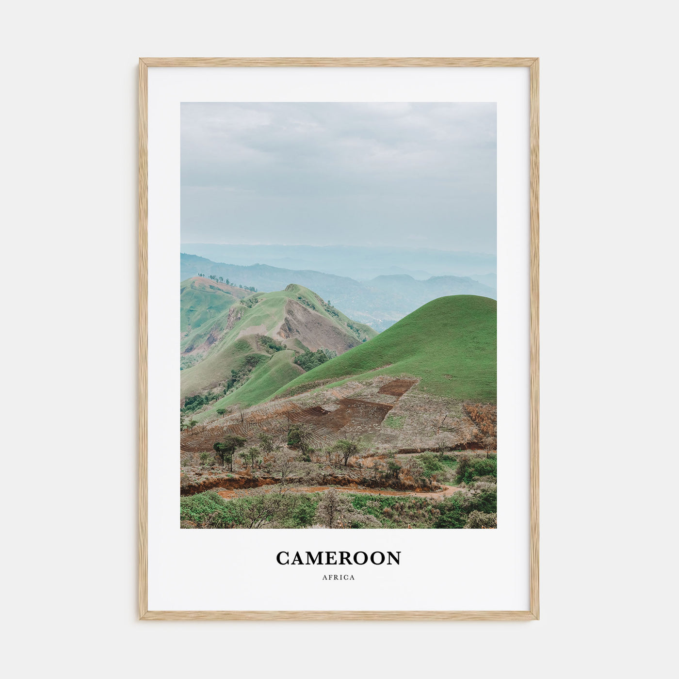 Cameroon Portrait Color Poster