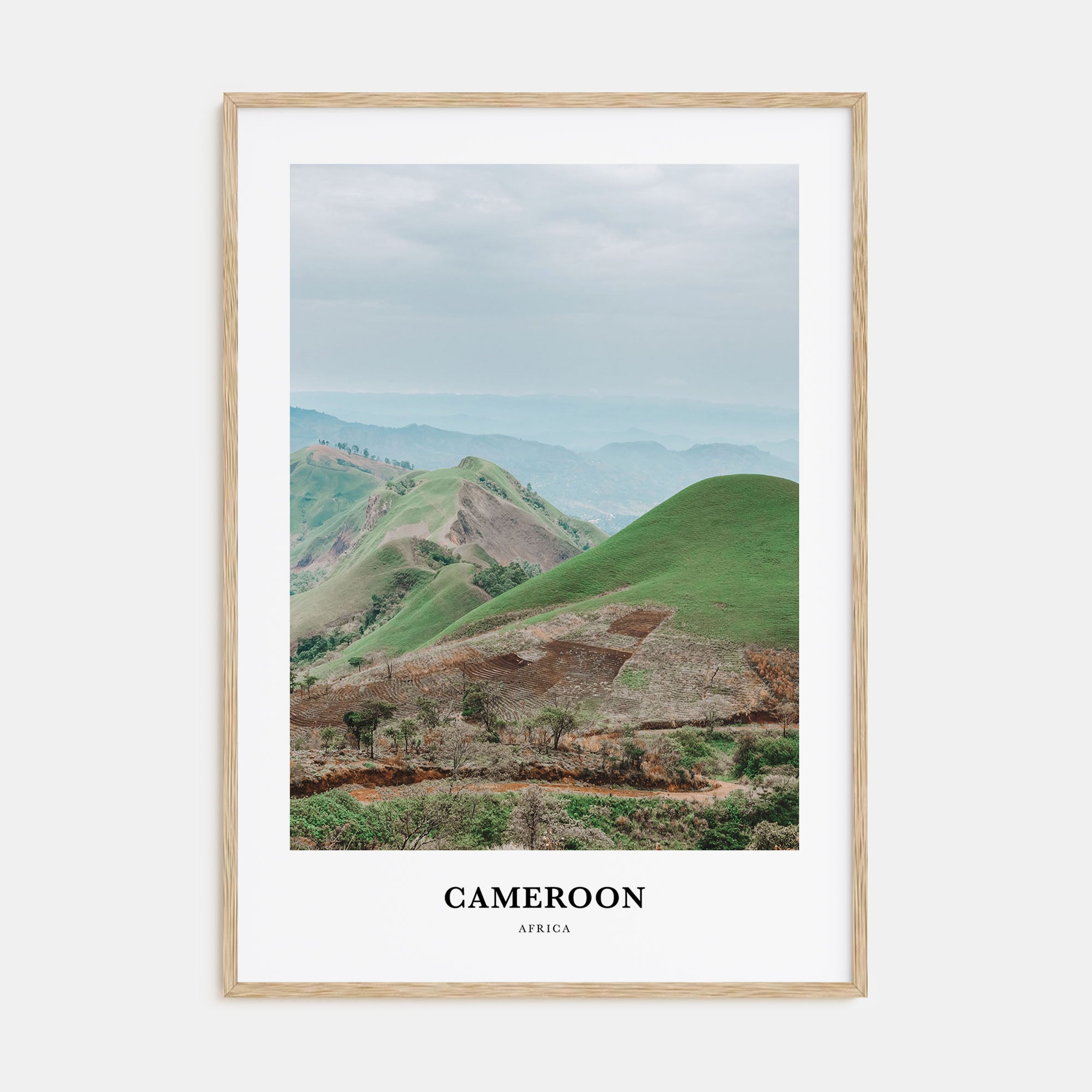 Cameroon Portrait Color Poster