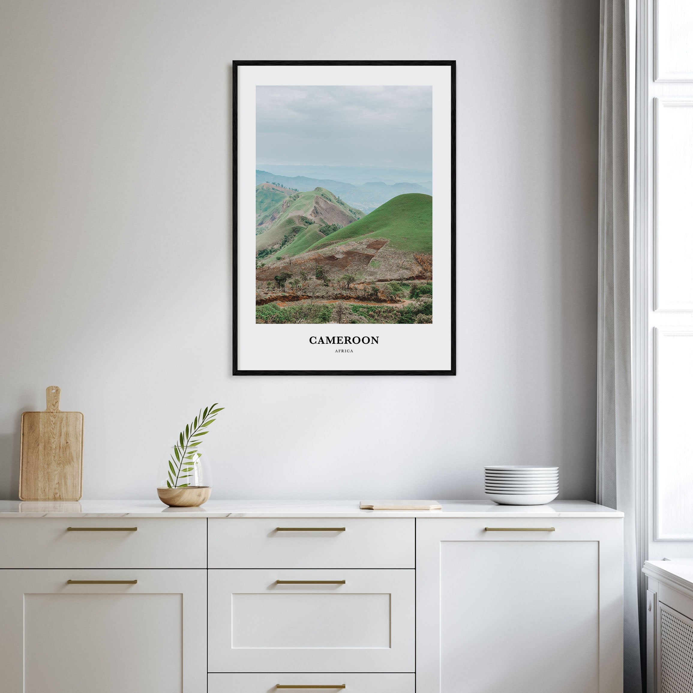 Cameroon Portrait Color Poster