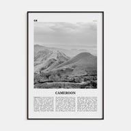 Cameroon Travel B&W Poster