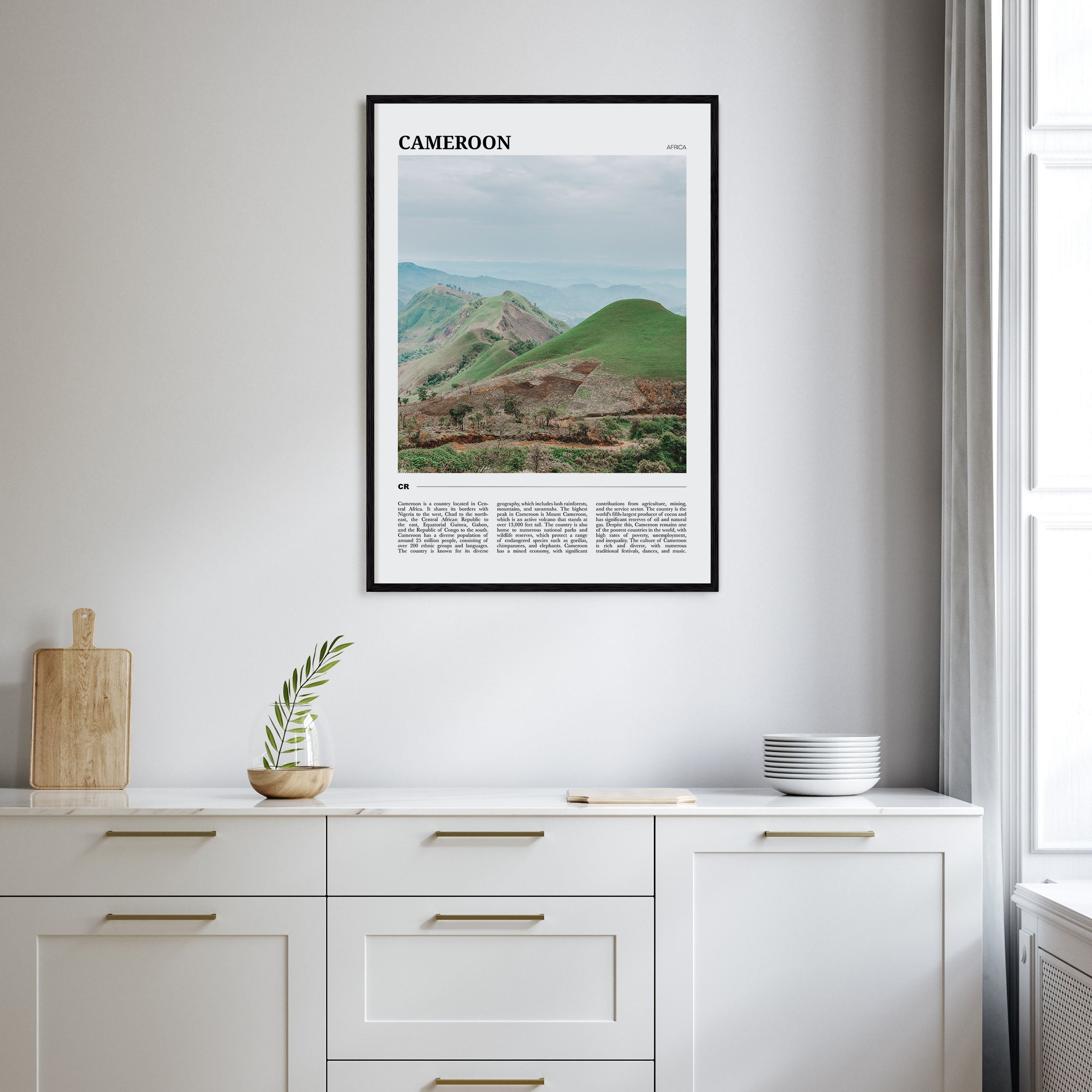 Cameroon Travel Color Poster