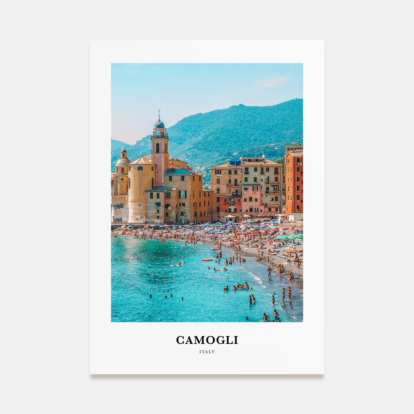 Camogli Portrait Color Poster