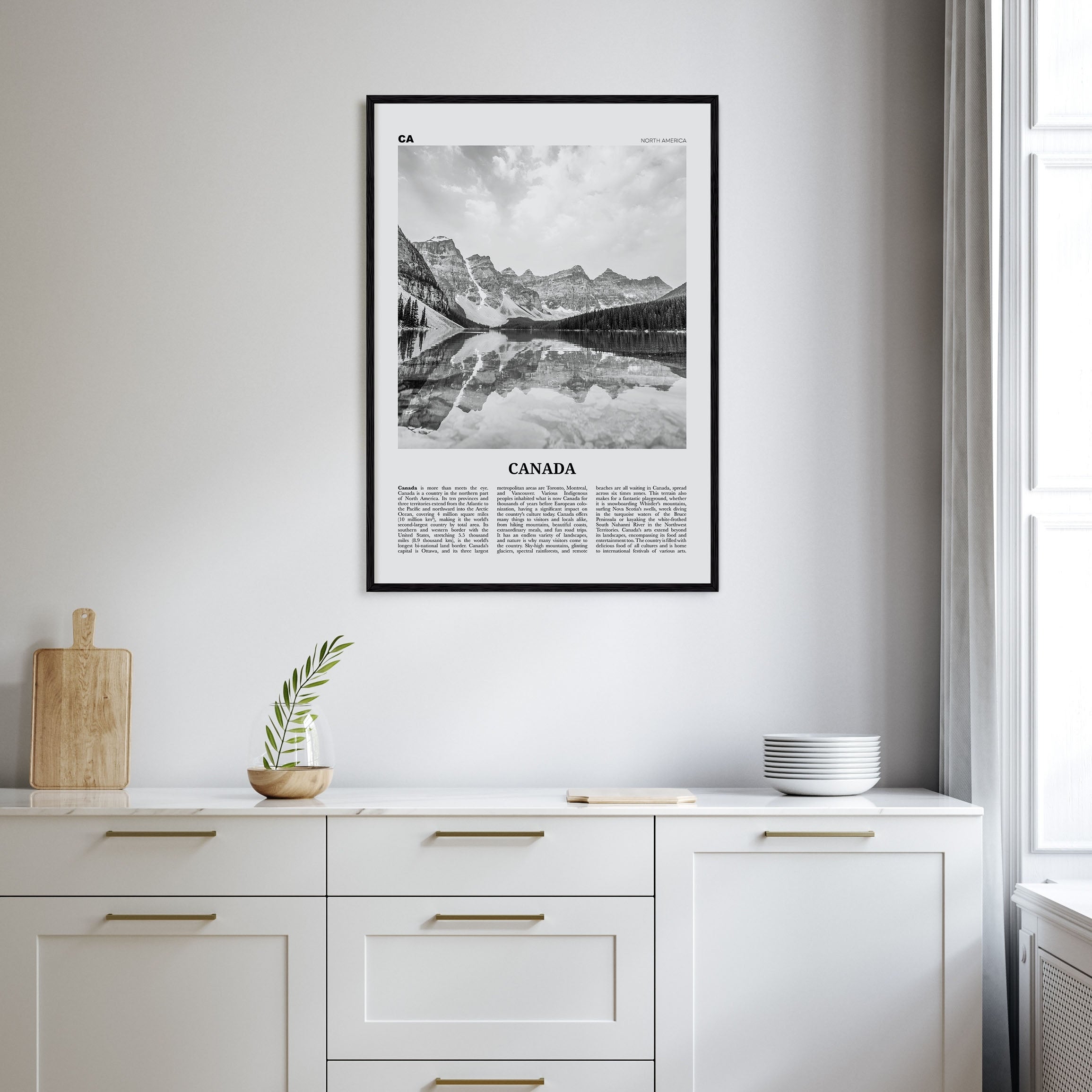 Canada Travel B&W No 1 Poster