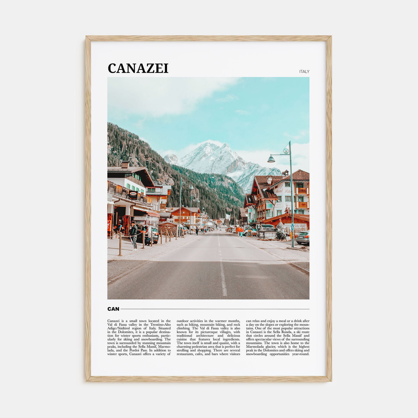 Canazei Travel Color Poster