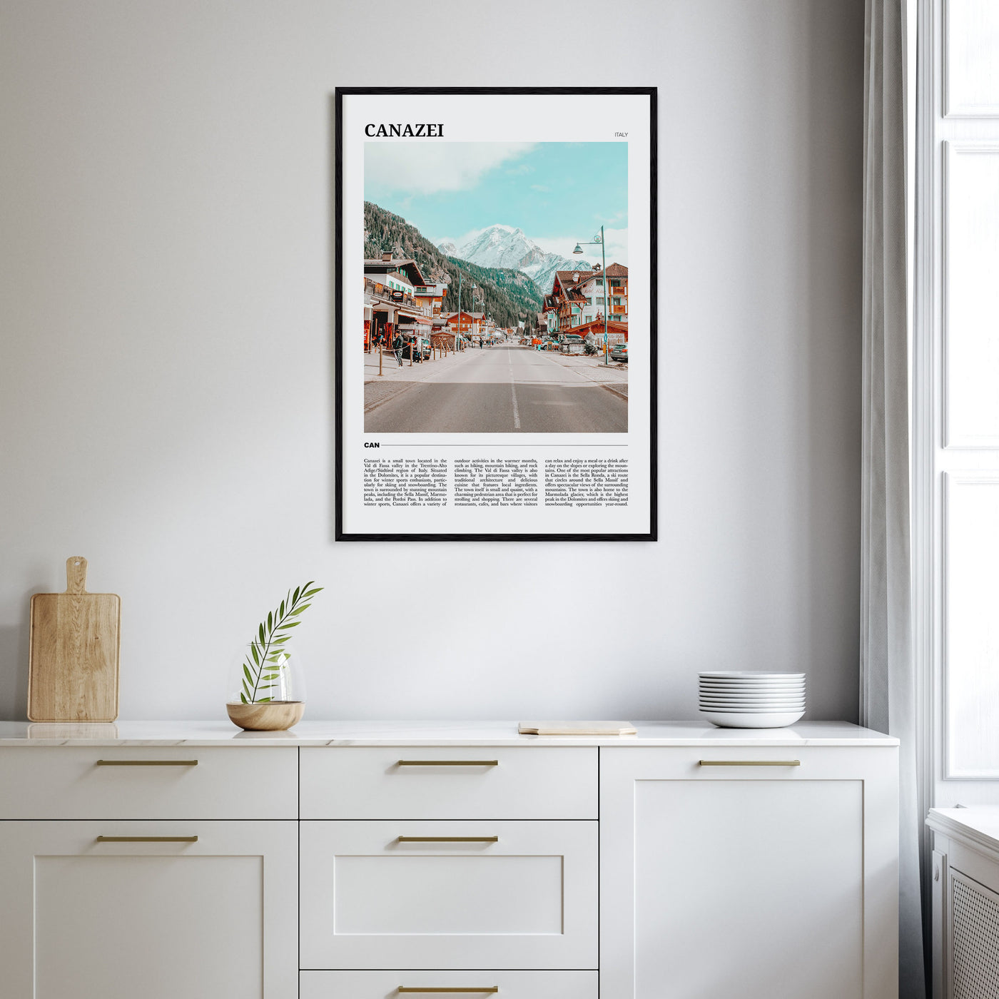 Canazei Travel Color Poster