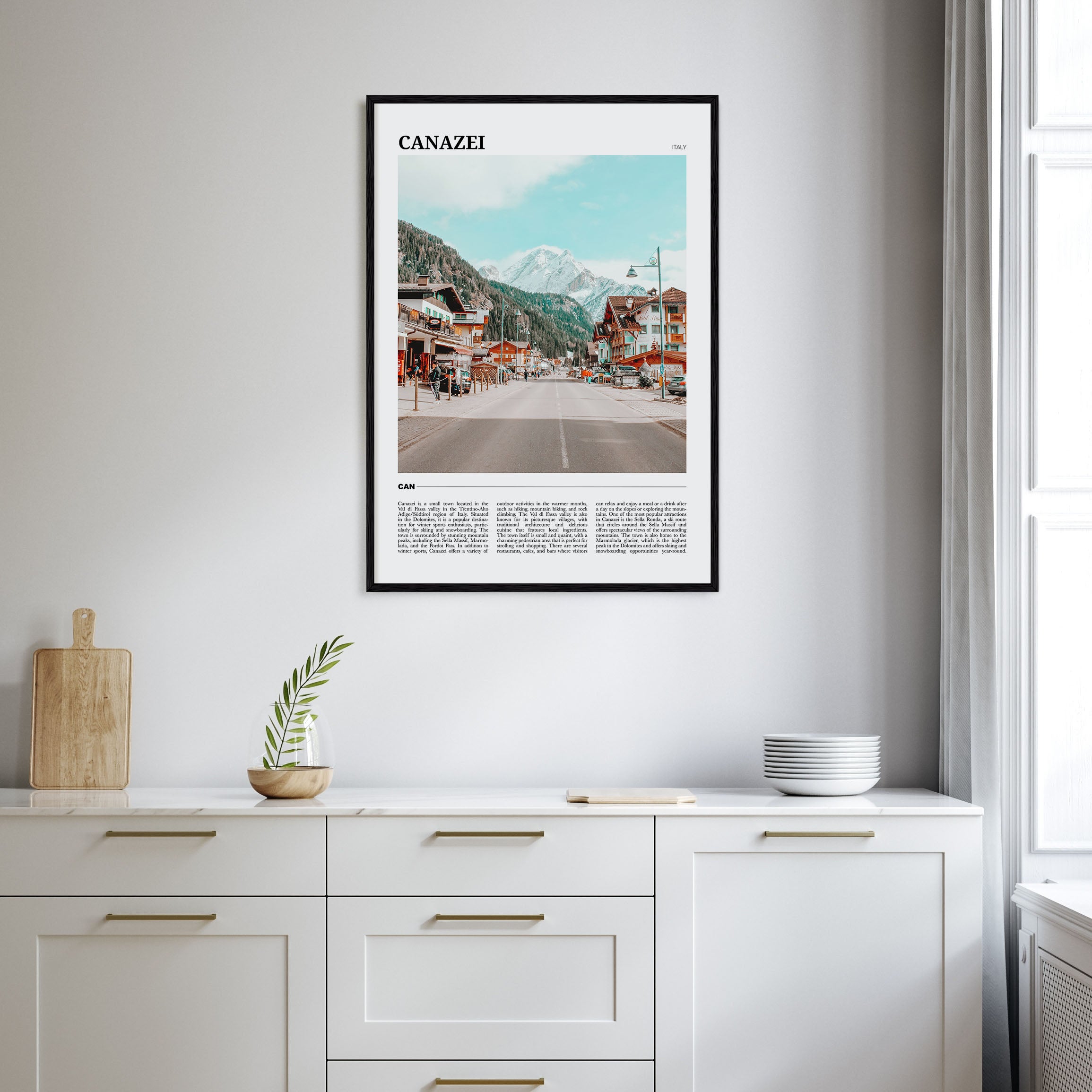 Canazei Travel Color Poster
