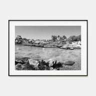 Cancún Landscape B&W Poster