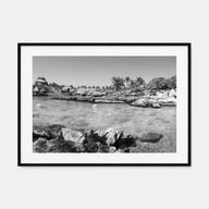 Cancún Landscape B&W Poster