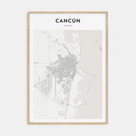 Cancún Map Portrait Poster