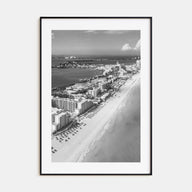 Cancún Photo B&W Poster