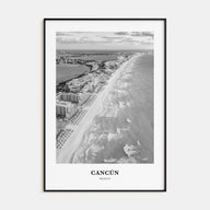 Cancún Portrait B&W Poster