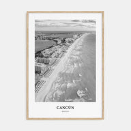 Cancún Portrait B&W Poster