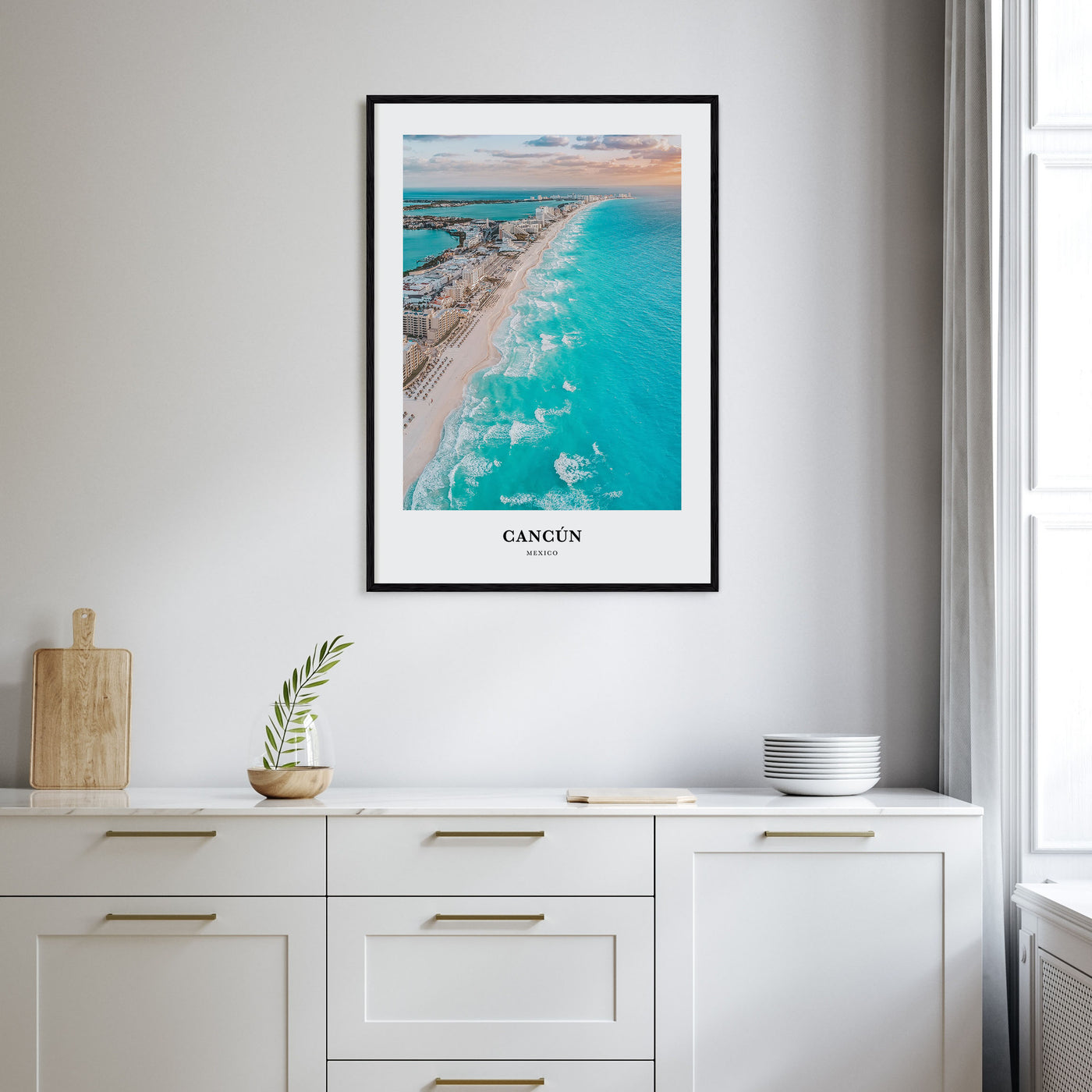 Cancún Portrait Color Poster