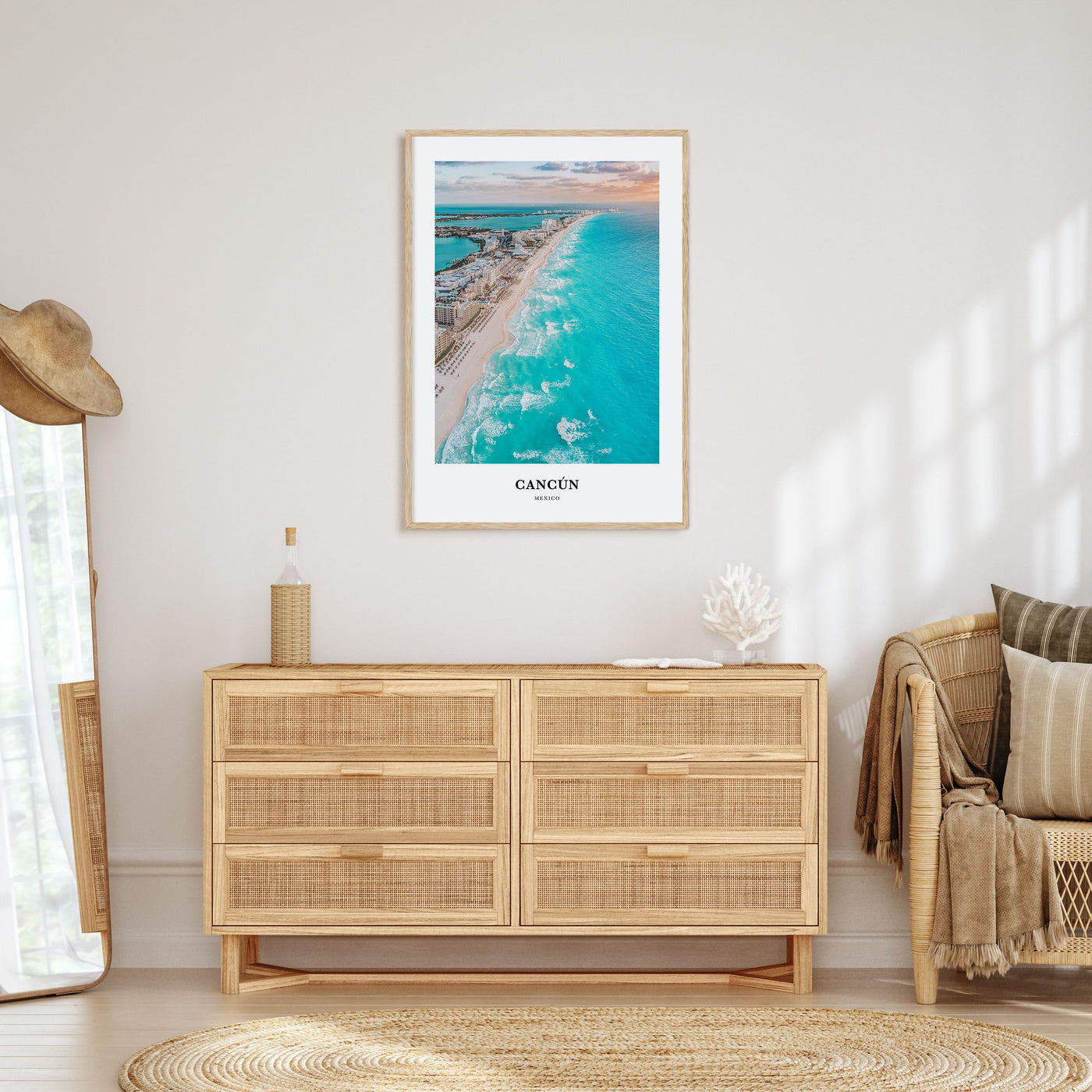 Cancún Portrait Color Poster