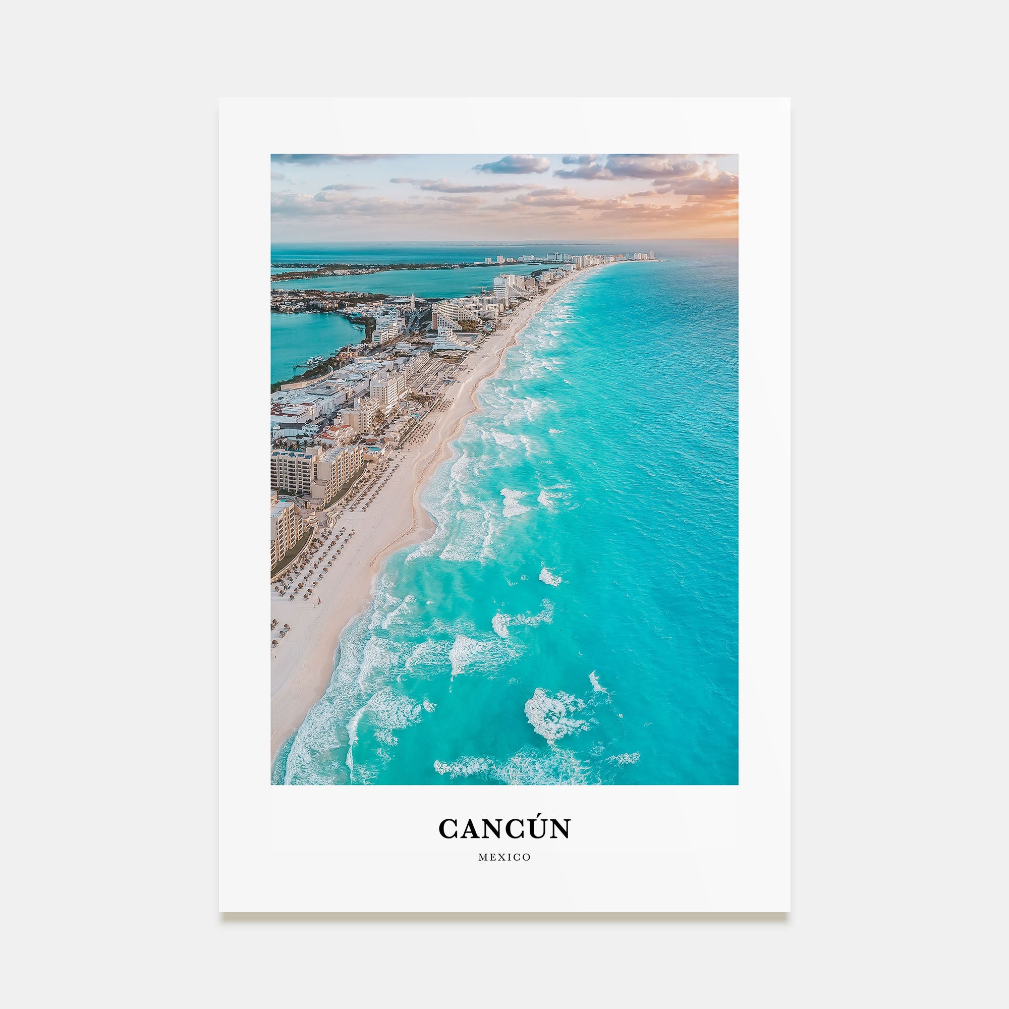 Cancún Portrait Color Poster