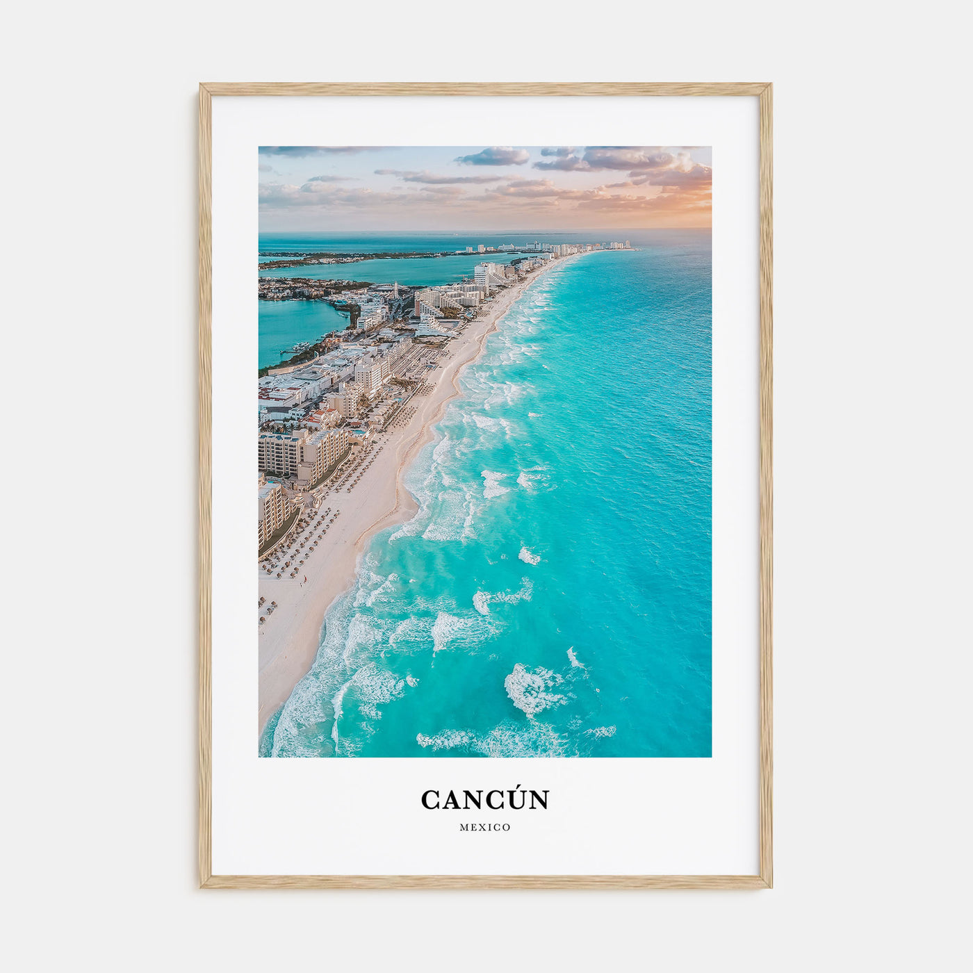 Cancún Portrait Color Poster
