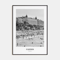 Cannes Portrait B&W Poster