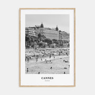 Cannes Portrait B&W Poster
