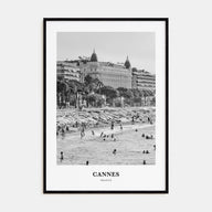 Cannes Portrait B&W Poster
