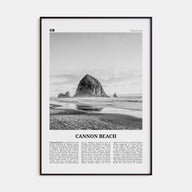 Cannon Beach Travel B&W Poster