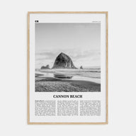 Cannon Beach Travel B&W Poster
