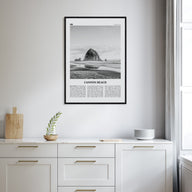 Cannon Beach Travel B&W Poster