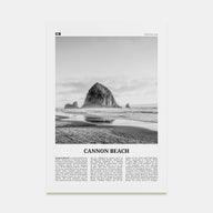 Cannon Beach Travel B&W Poster