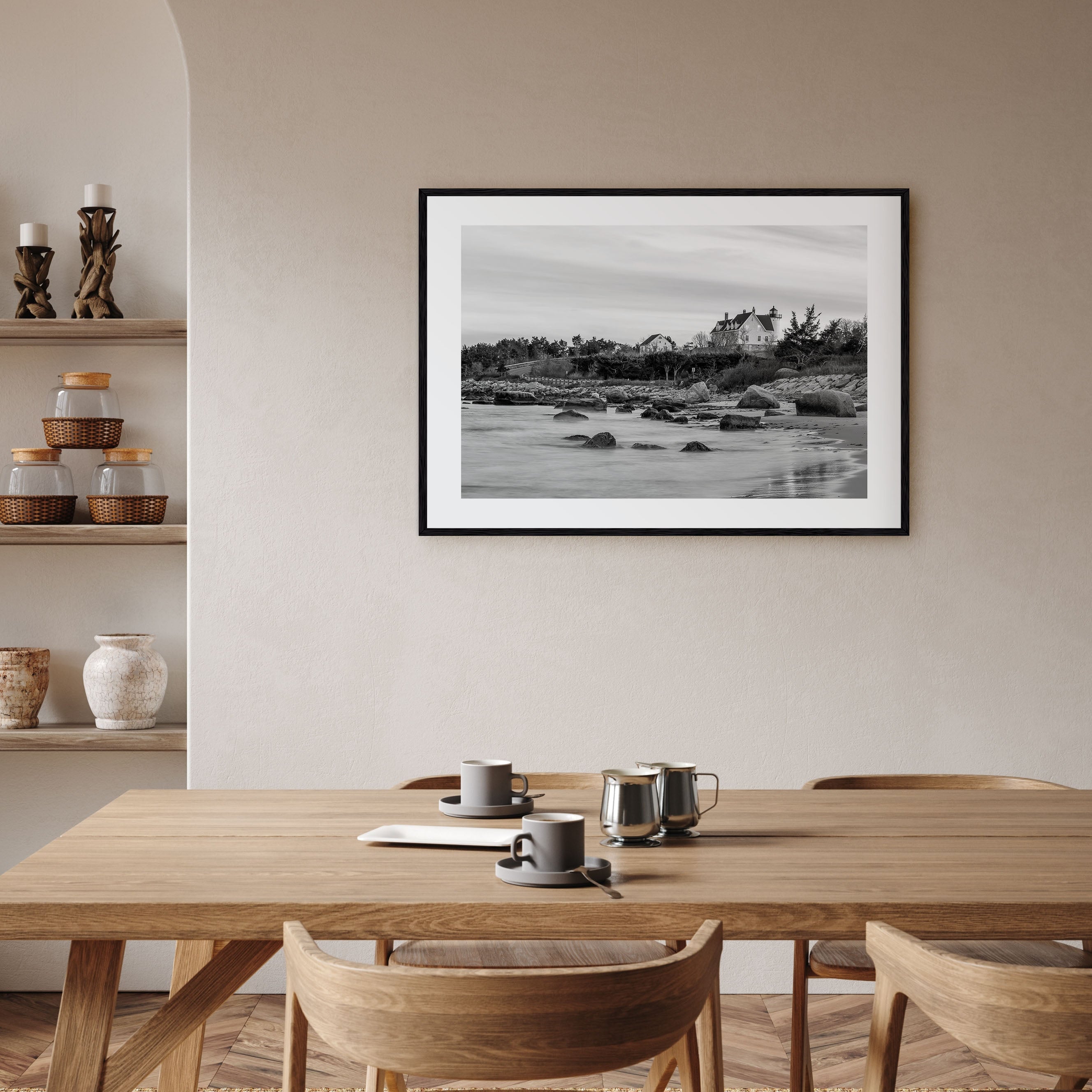 Cape Cod Landscape B&W Poster