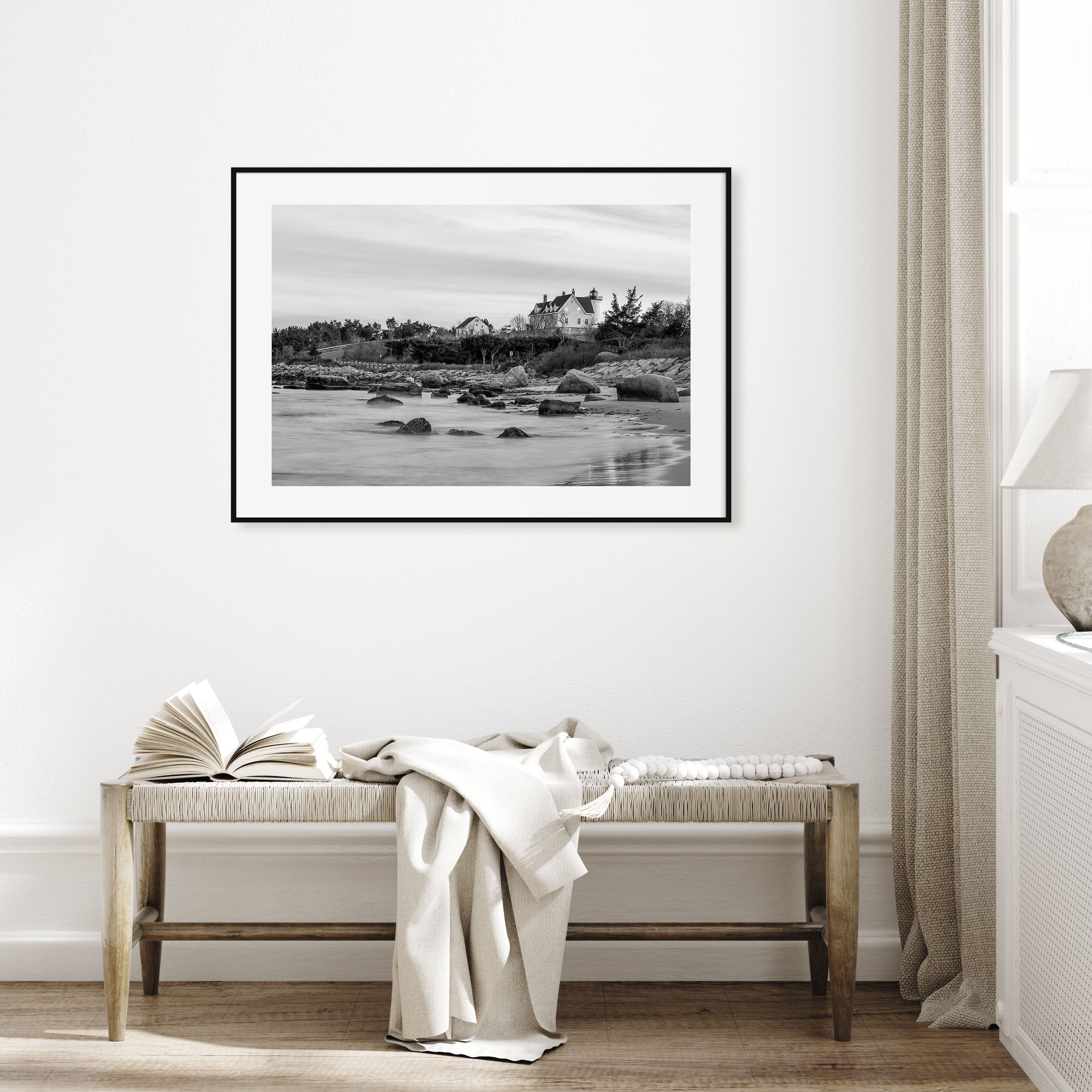 Cape Cod Landscape B&W Poster