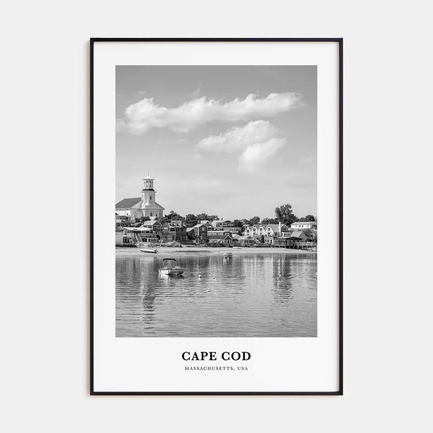 Cape Cod Portrait B&W No 2 Poster