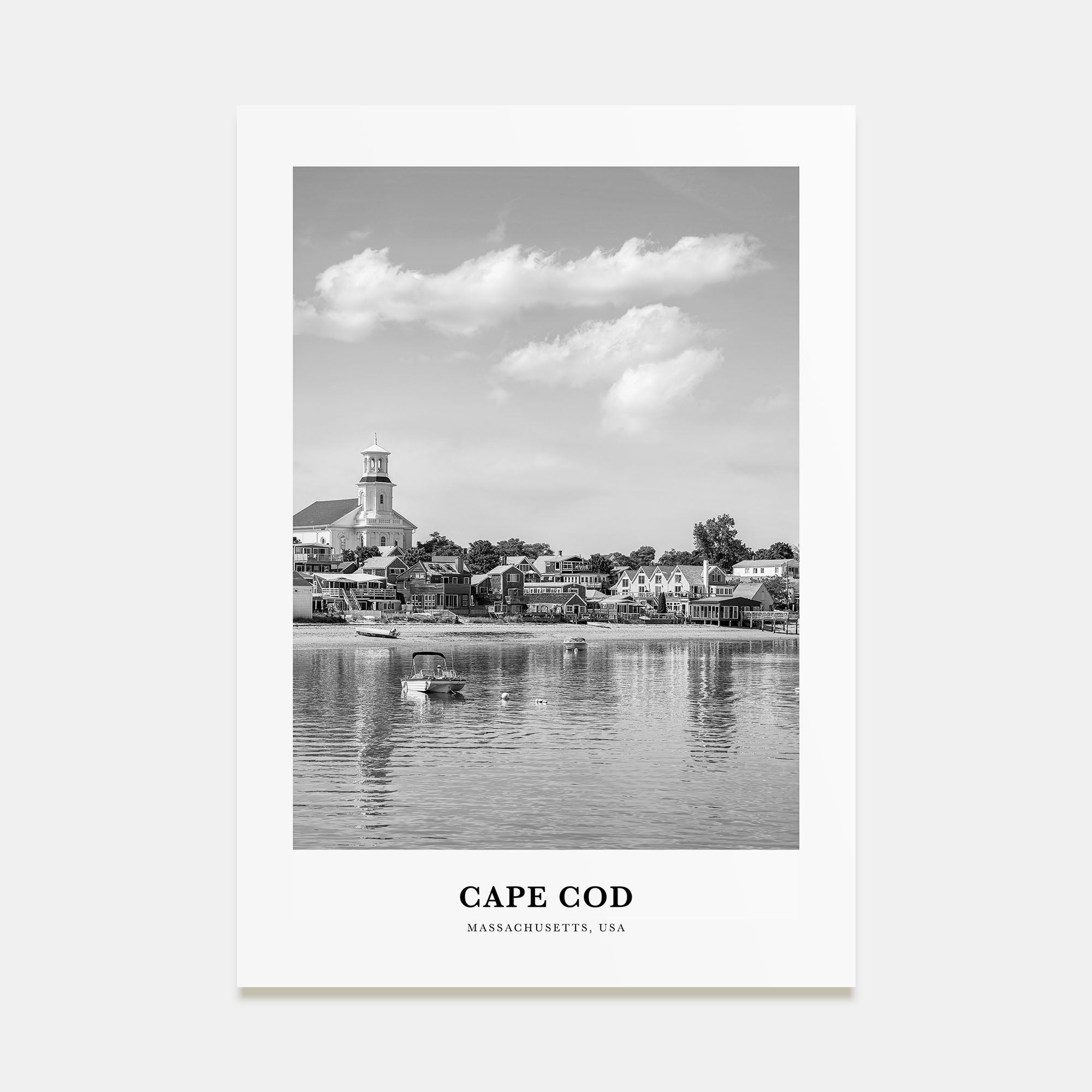 Cape Cod Portrait B&W No 2 Poster