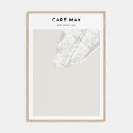 Cape May Map Portrait Poster