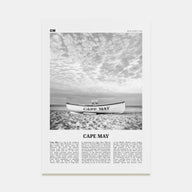 Cape May Travel B&W Poster