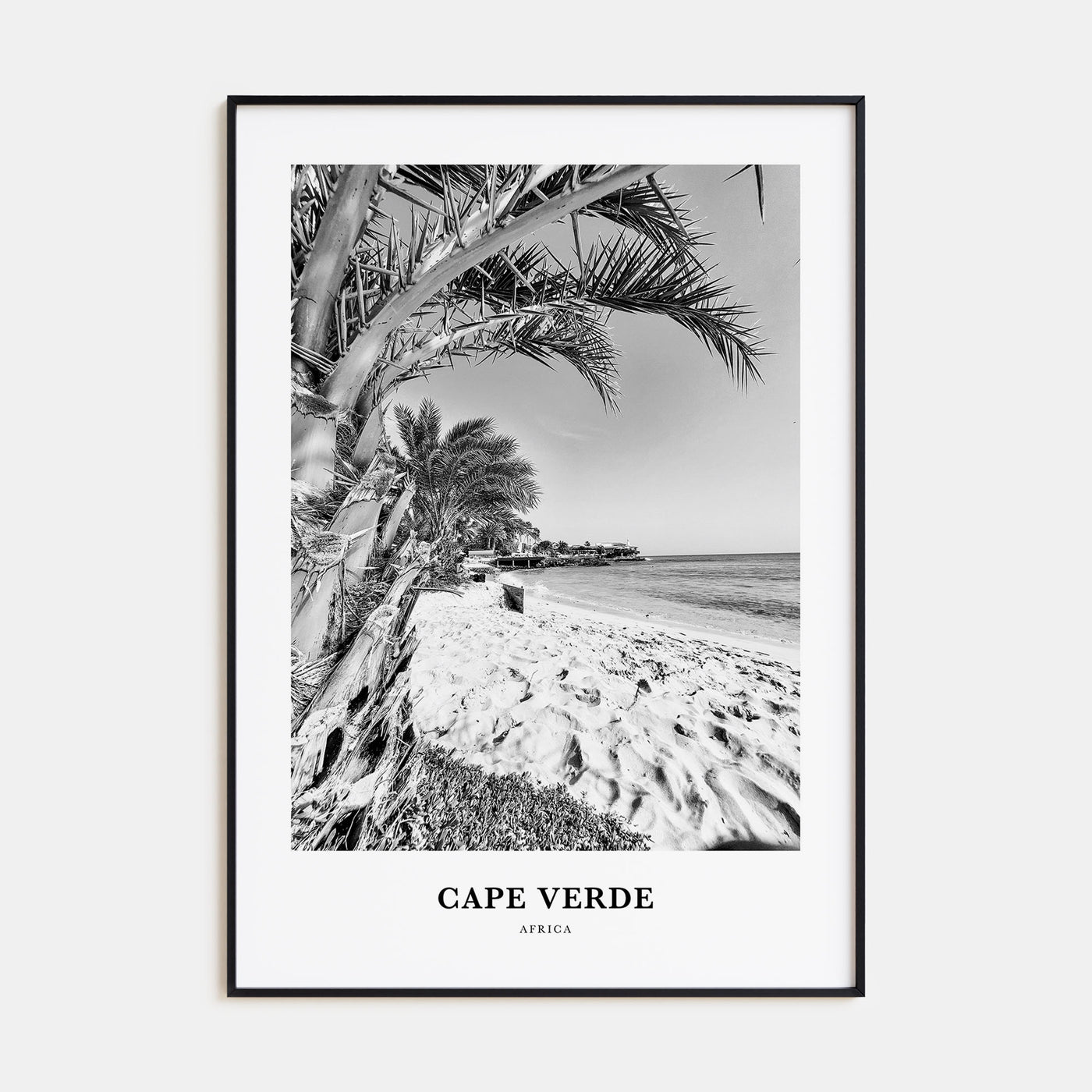 Cape Verde Portrait B&W No 1 Poster