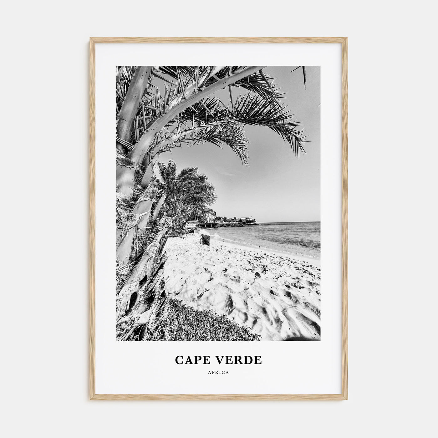 Cape Verde Portrait B&W No 1 Poster