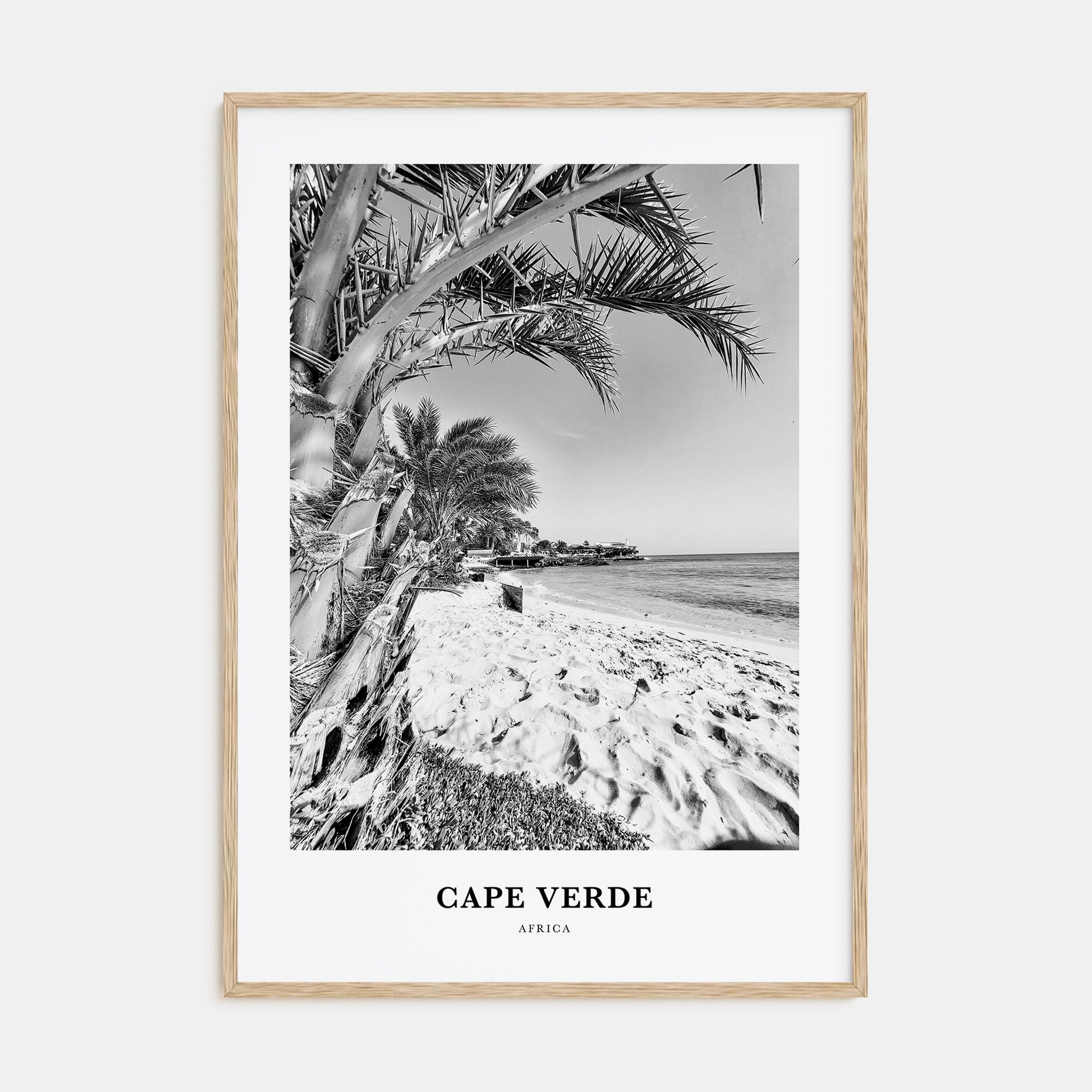 Cape Verde Portrait B&W No 1 Poster