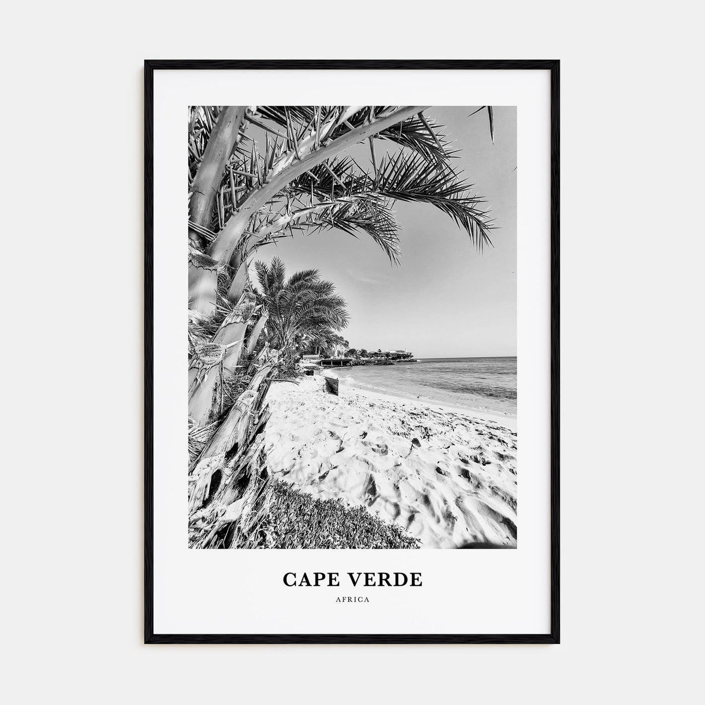 Cape Verde Portrait B&W No 1 Poster