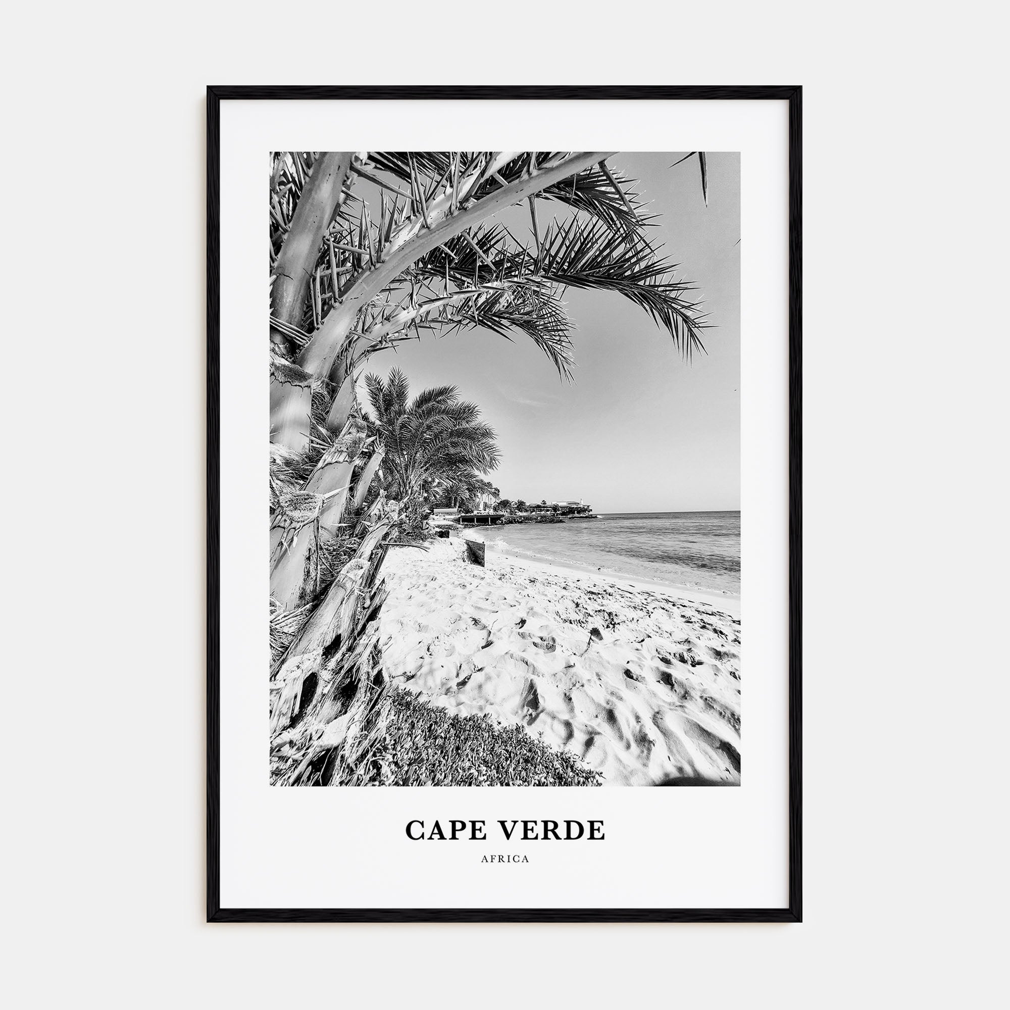 Cape Verde Portrait B&W No 1 Poster