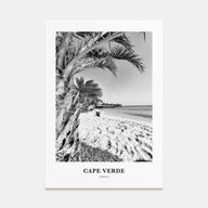 Cape Verde Portrait B&W No 1 Poster