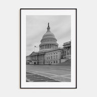Capitol Hill Photo B&W Poster