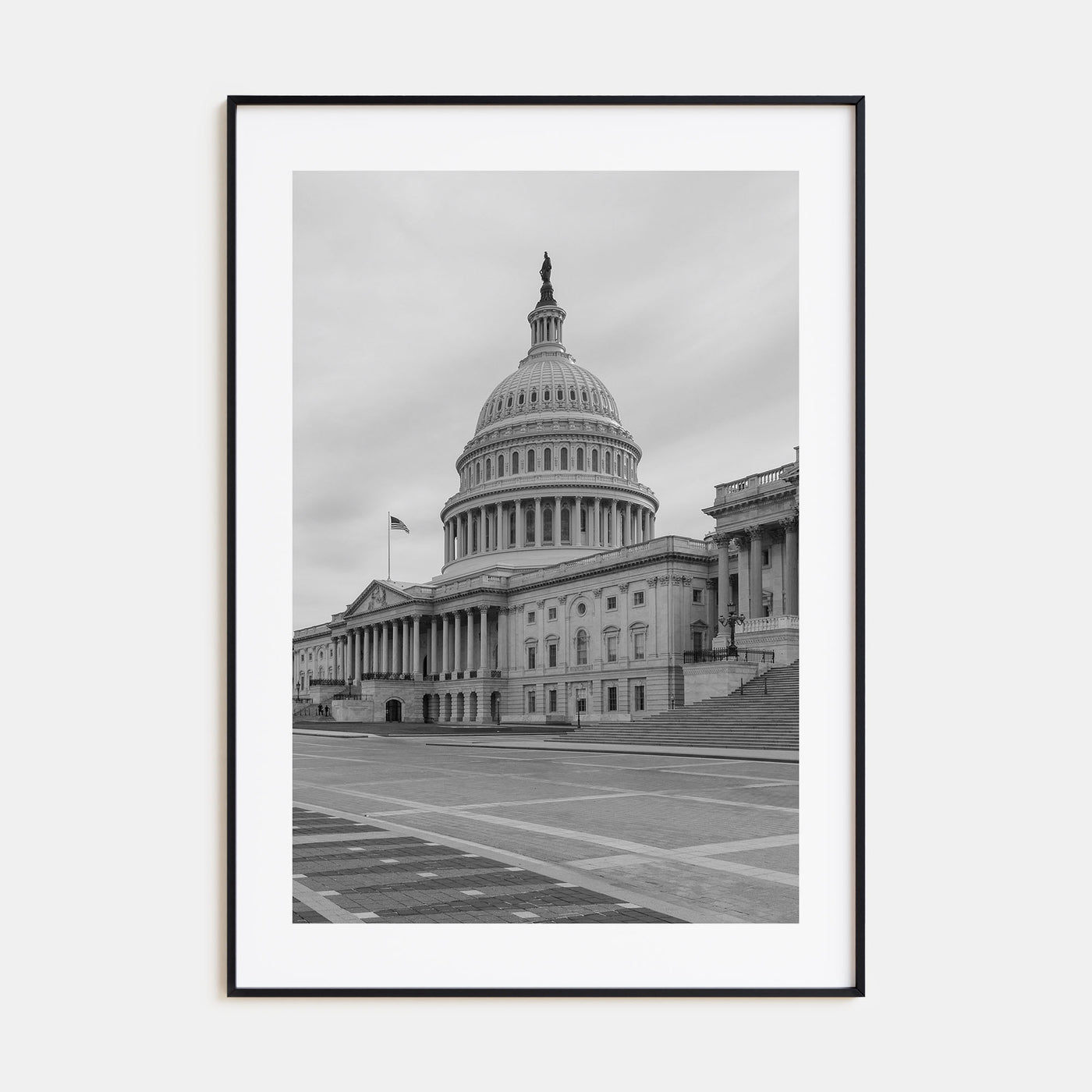 Capitol Hill Photo B&W Poster